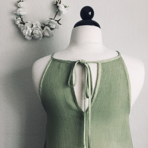 Laced Green Ombré Dress/Tunic - Picture 6 of 8
